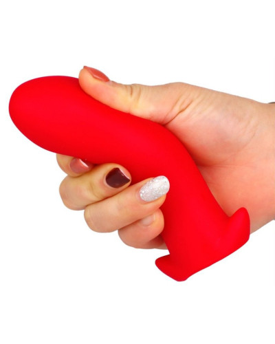 Plug Silicone Saurus Egg M 12 x 5.3cm Rouge 