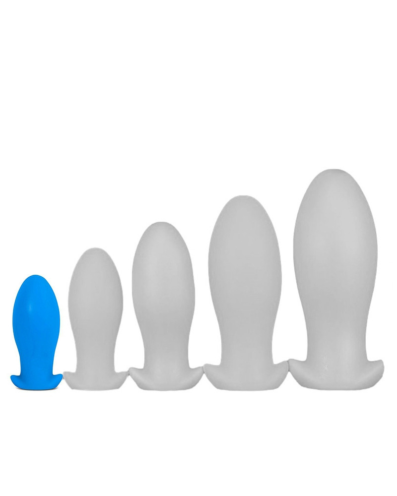 Plug silicone Saurus Egg S 10 x 4.5cm Bleu 