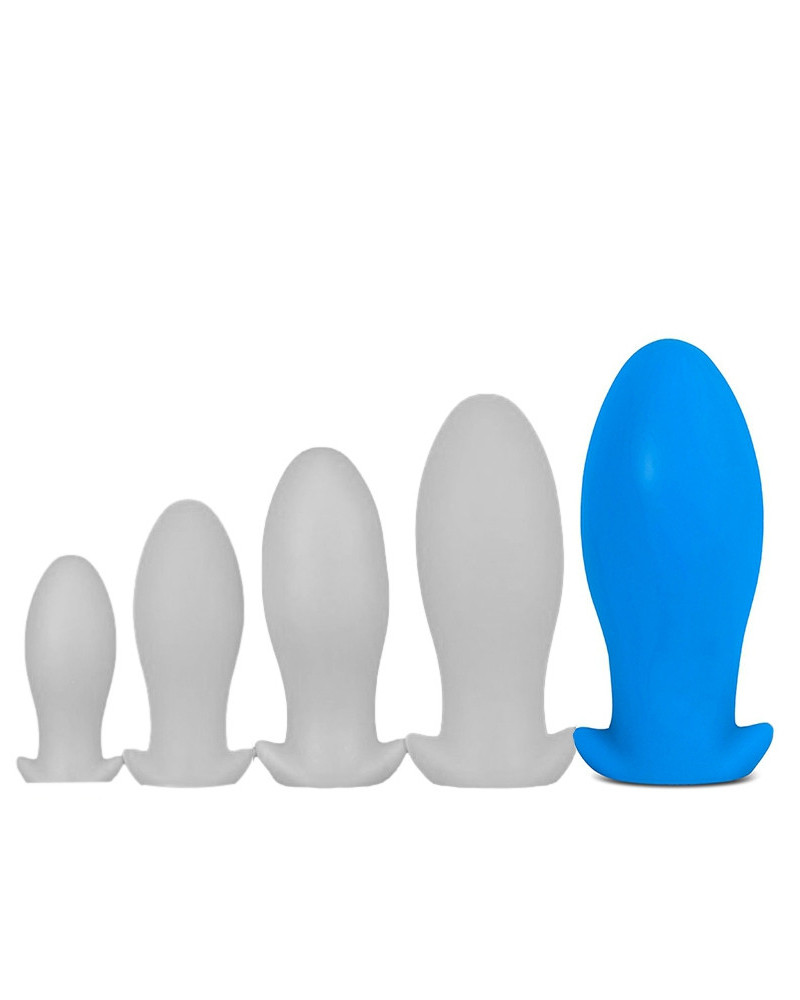Plug Silicone SAURUS EGG XXL 18.5 x 8.3cm Bleu 