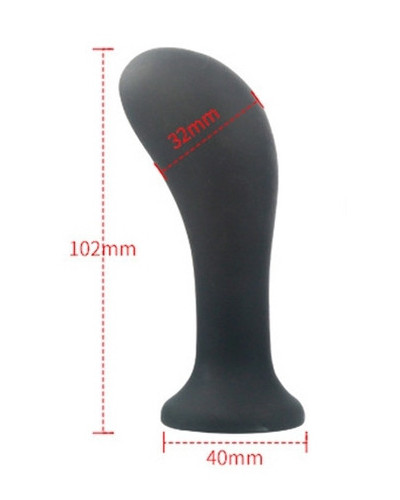 Plug vibrant gonflable Curve 10 x 3.2cm 