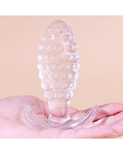 Plug transparent Dotted Pine S 6.5 x 2.5cm 
