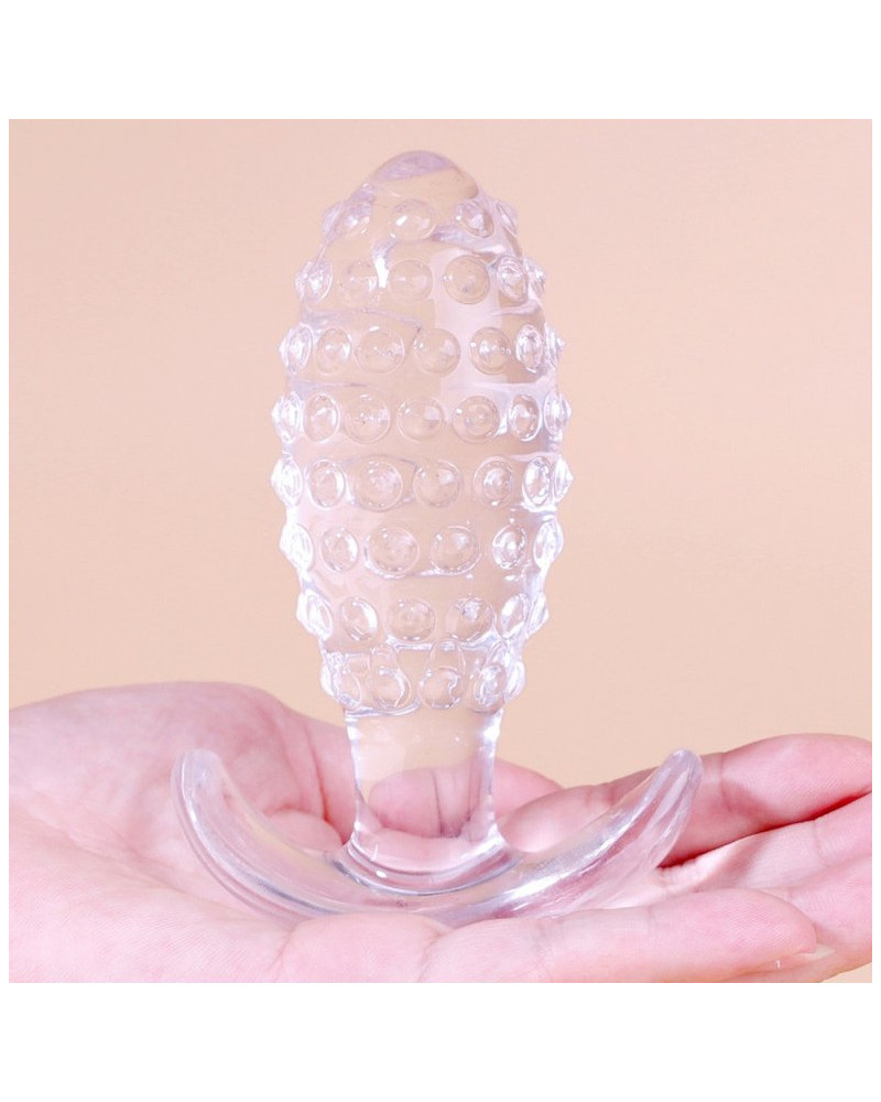 Plug transparent Dotted Pine M 7.5 x 3cm 