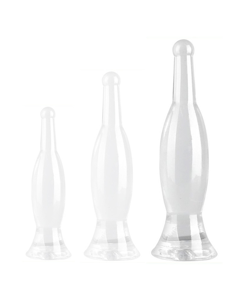 Plug transparent Bottle L 26 x 6.5cm 