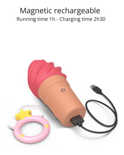Stimulateur de clitoris Cand'Ice Raspberry Jolly 