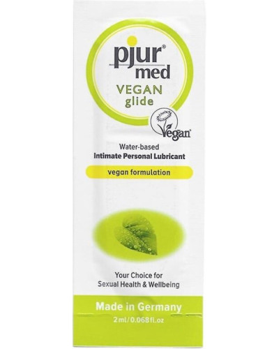 Dosette Lubrifiant Eau Vegan Pjur 2ml 