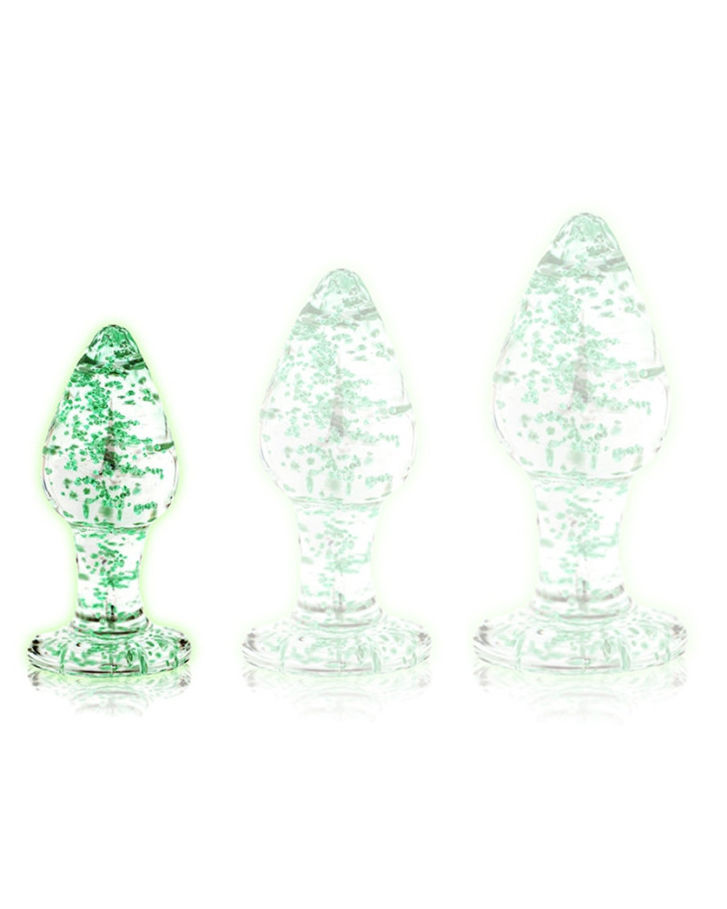Plug en verre Phosphorescent Butt Glow S 6 x 2.7cm 