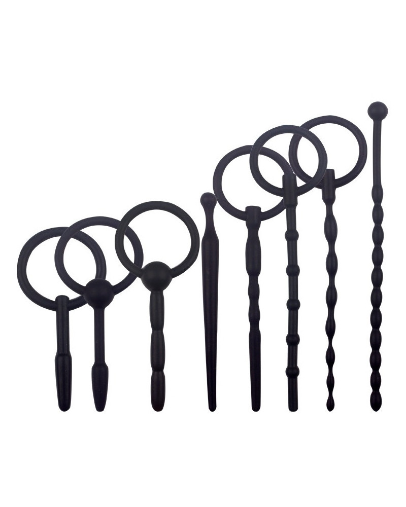 Kit de 8 Tiges d'urètre en silicone 
