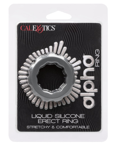 Cockring Silicone Erect Ring Alpha 37mm Gris 