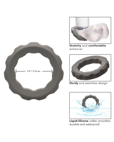 Cockring Silicone Erect Ring Alpha 37mm Gris 