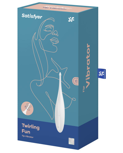 Stimulateur Twirling Fun Satisfyer 17cm Blanc 