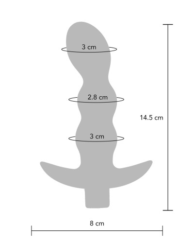 Plug vibrant The Risque 11 x 3.2cm 