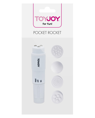Mini Stimulateur de clitoris Pocket Rocket Blanc 