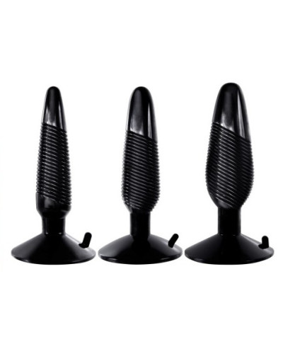Kit de 3 plugs Xplorer noirs 