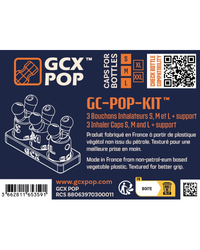 Kit de 3 Bouchons Diffuseur précis + support GC-POP™ S/M/L  