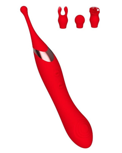 Stimulateur de clitoris Onax Double Pulse Rouge 