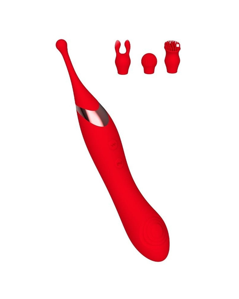 Stimulateur de clitoris Onax Double Pulse Rouge 