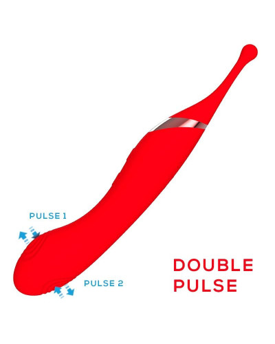 Stimulateur de clitoris Onax Double Pulse Rouge 