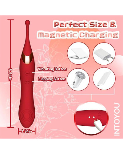 Stimulateur de clitoris Onax Double Pulse Rouge 