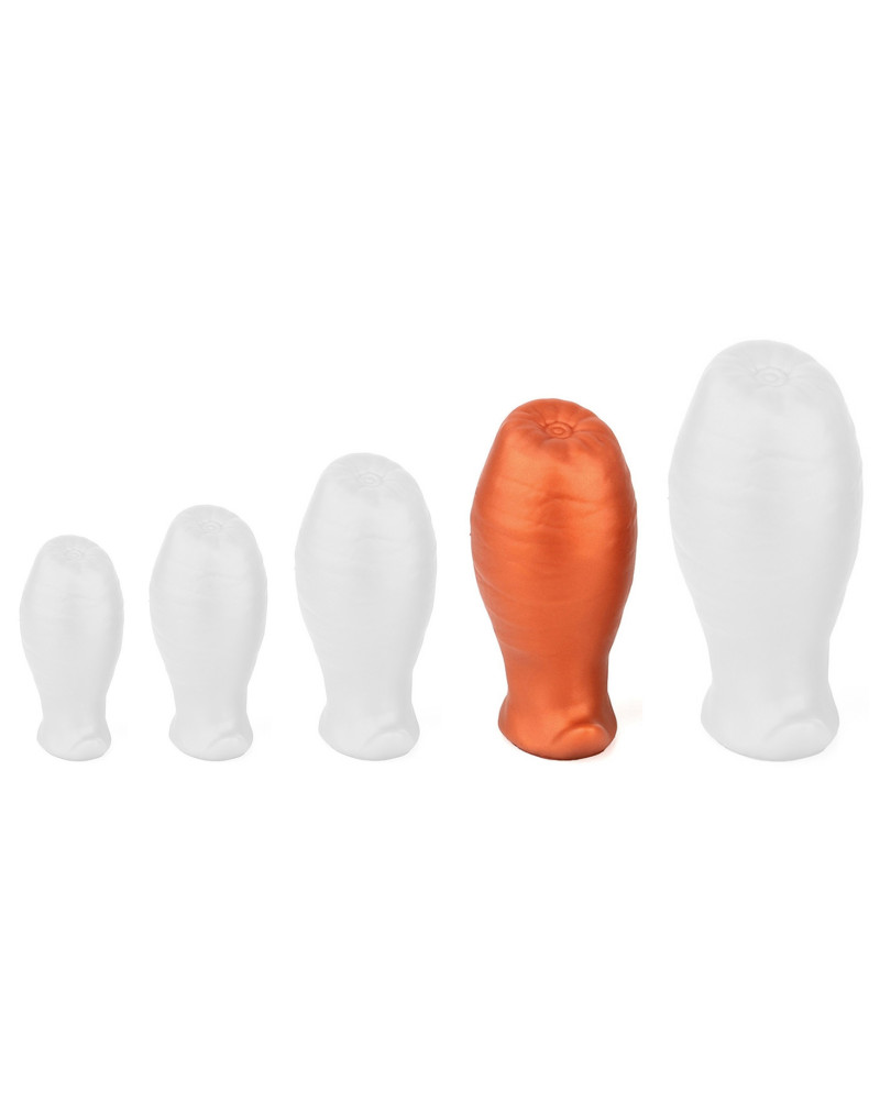 Plug Egg Ass L 10.5 x 6.3cm Orange 