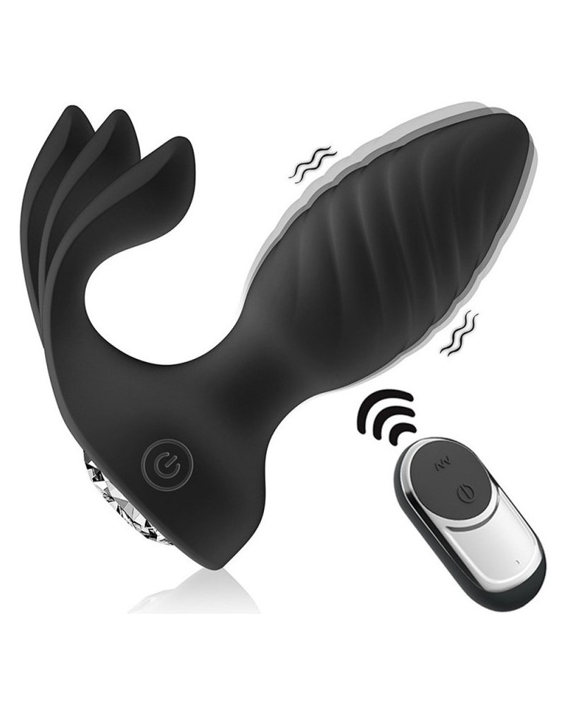 Plug Vibrant Curved Conik 8 x 3.5cm Noir 