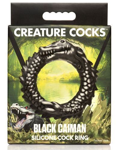Cockring Black Caiman Noir 