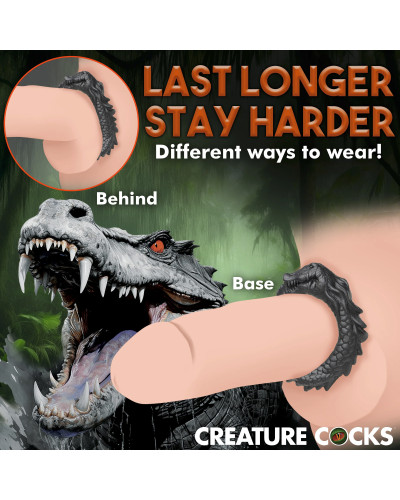 Cockring Black Caiman Noir 