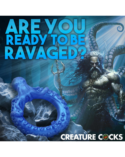 Cockring Poseidon's Octo-ring Bleu 