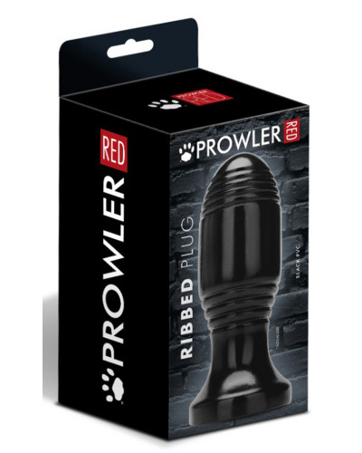 Plug Ribbed Plug 10.5 x 5 cm Noir 