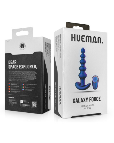 Plug vibrant Galaxy Force 12.5 x 3.5cm 