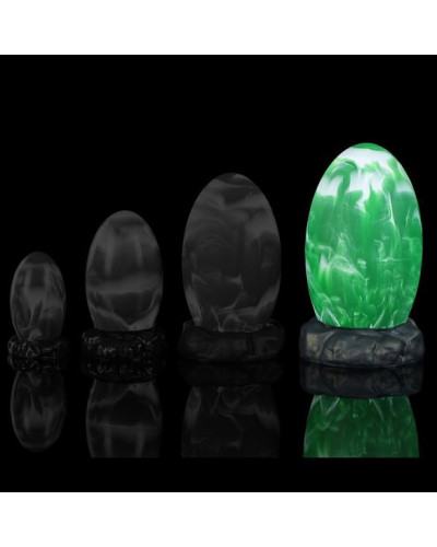 Plug Emerald Egg XL 15 x 10.5cm 