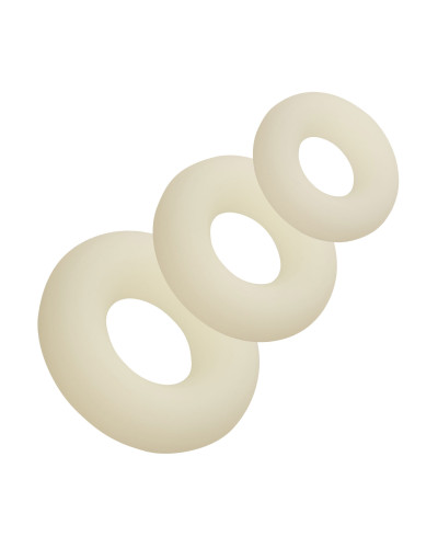Pack de 3 Cockrings Phosphorescents ALPHA RING 