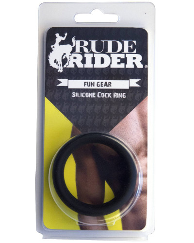 Cockring silicone Thick Ring Noir Couleur principale:Noir