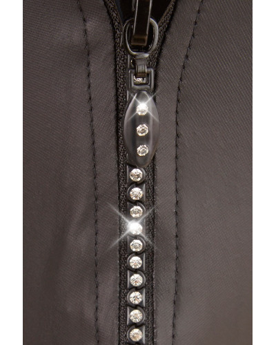 String Zip Fetish Noir  Couleur principale:Noir