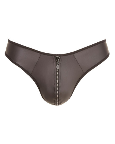 String Zip Fetish Noir  Couleur principale:Noir