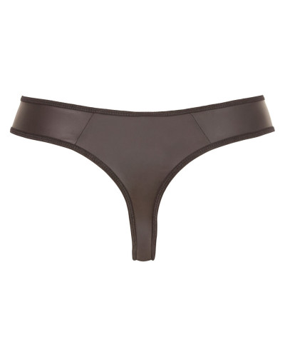 String Zip Fetish Noir  Couleur principale:Noir