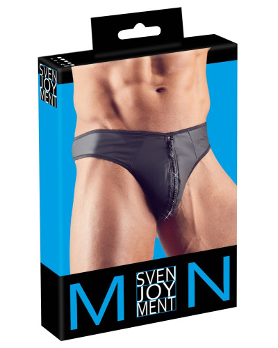 String Zip Fetish Noir  Couleur principale:Noir
