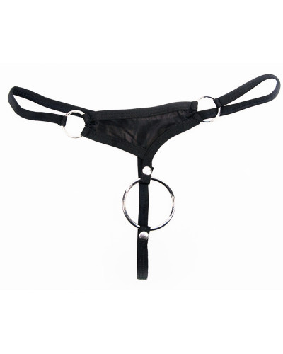 String fin RING Noir  Couleur principale:Noir