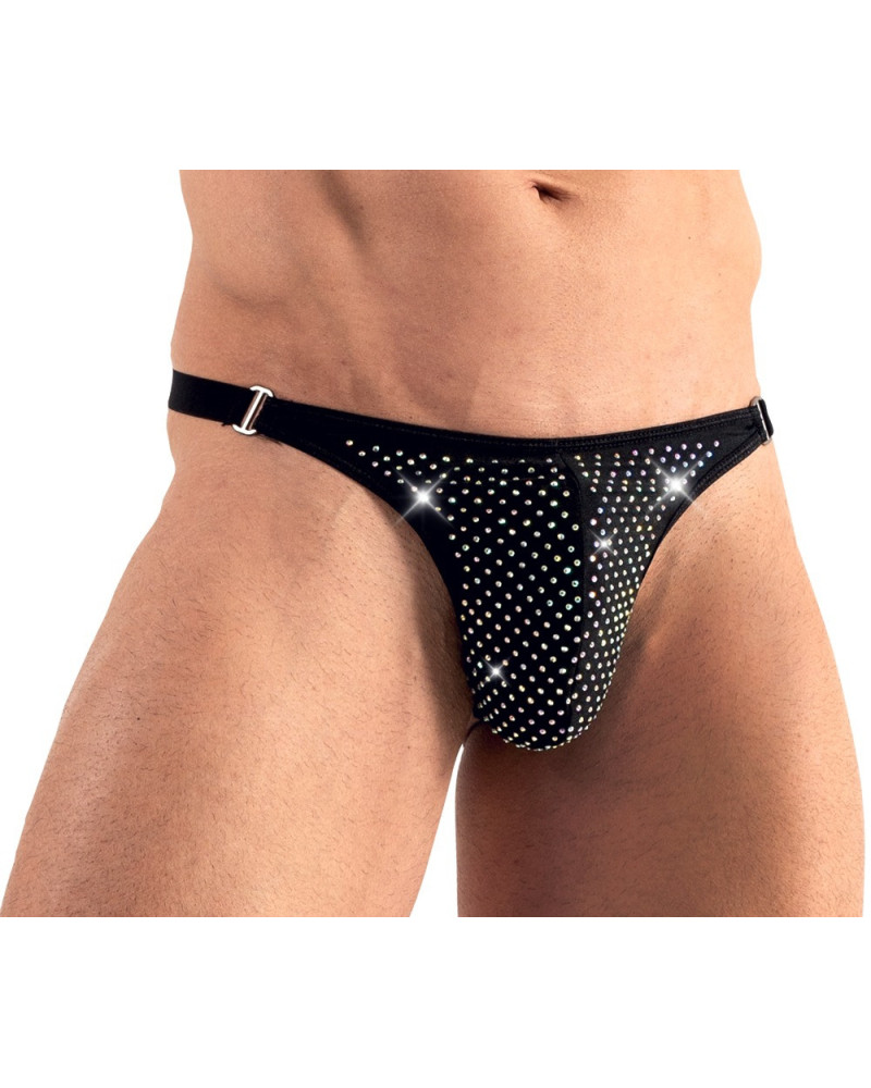 String avec strass brillants ARTEMIS Noir  Couleur principale:Noir