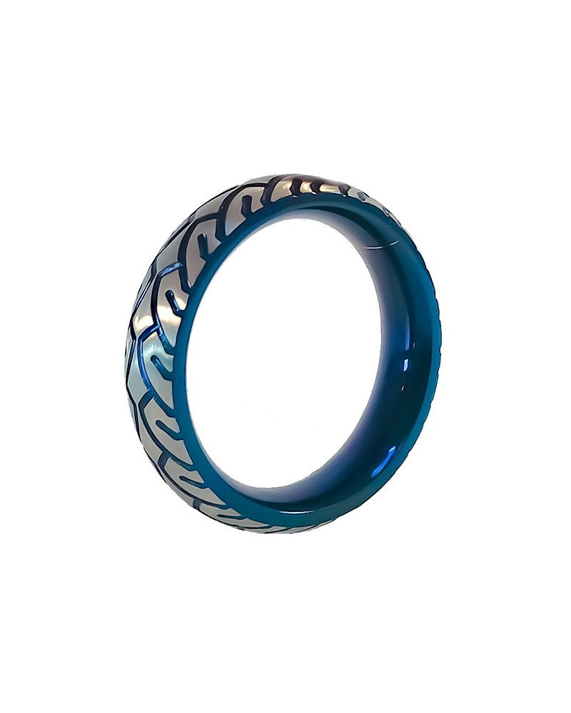 Cockring en métal Blue Racer 