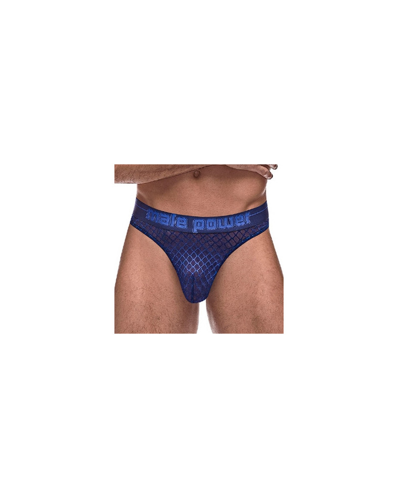 Thong DIAMOND MESH Bleu  Couleur principale:Bleu