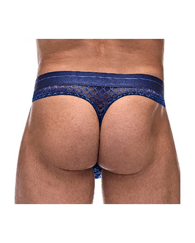 Thong DIAMOND MESH Bleu  Couleur principale:Bleu