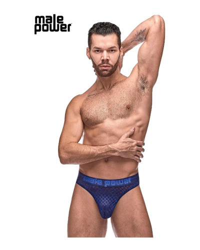 Thong DIAMOND MESH Bleu  Couleur principale:Bleu