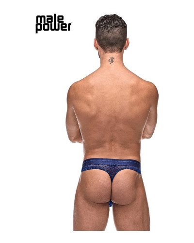 Thong DIAMOND MESH Bleu  Couleur principale:Bleu