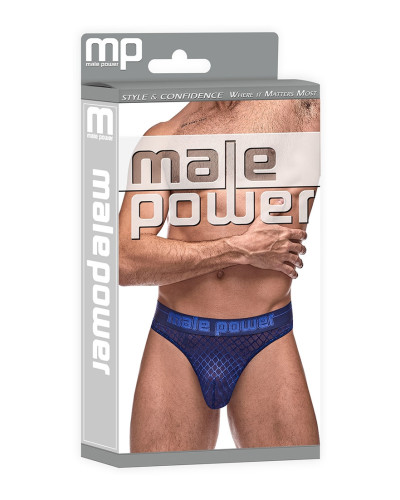 Thong DIAMOND MESH Bleu  Couleur principale:Bleu