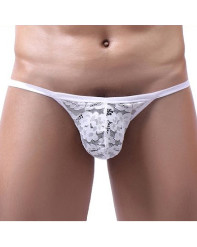 String Dentelle Osta Blanc  Couleur principale:Blanc