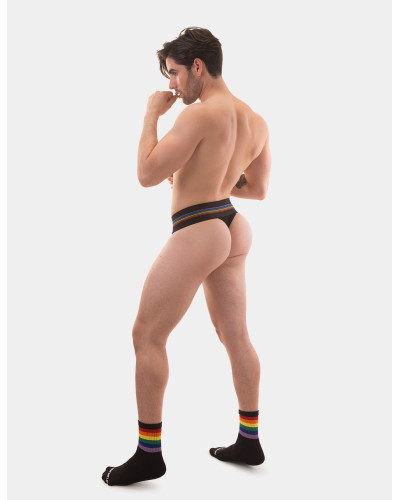 Thong Proud Boy Noir  Couleur principale:Noir