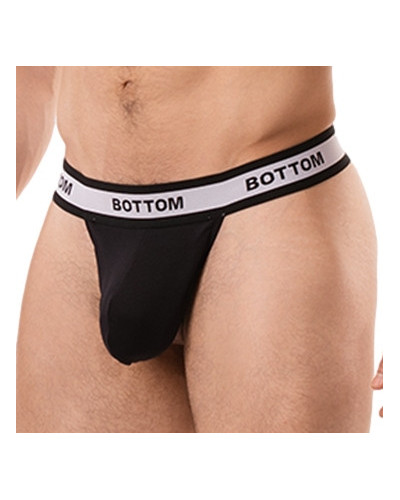 String Cache-sexe Bottom Noir  Couleur principale:Noir