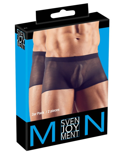 Lot 2 Boxers déchrirables JOY DUO Noirs 