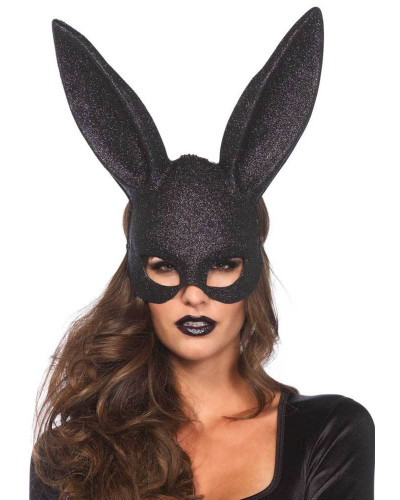Masque Rabbit - Noir Pailleté 