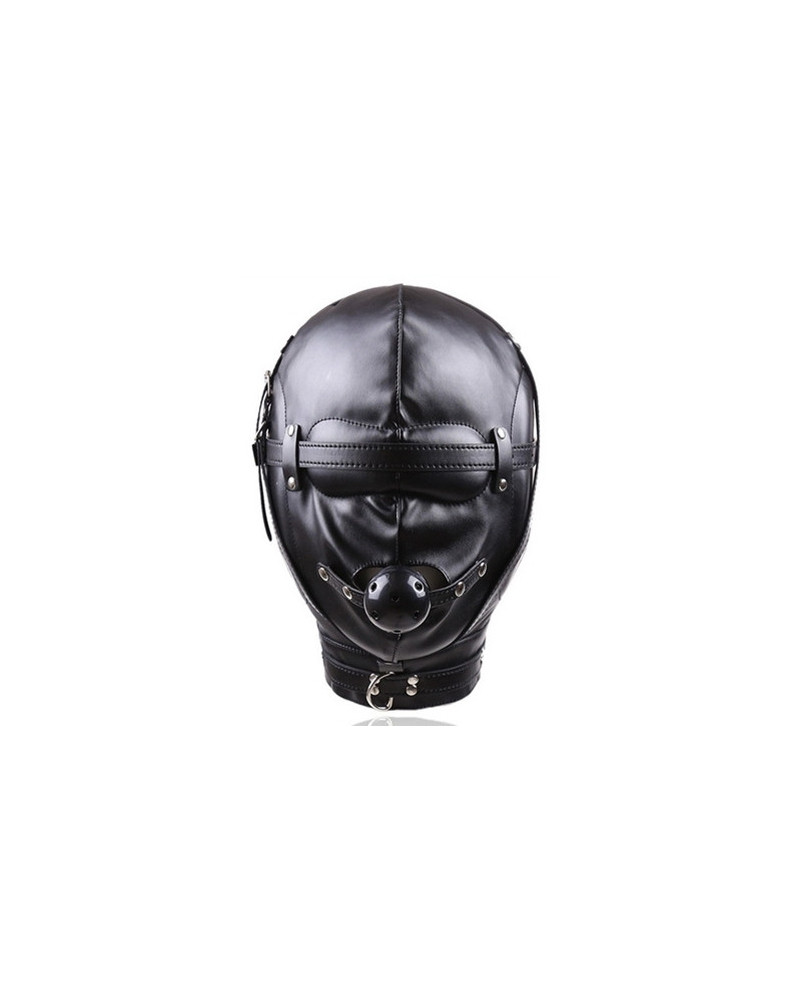 Cagoule Sensory Privation Simili Noire 